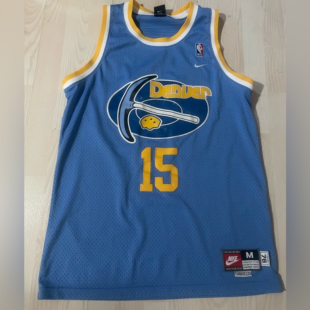 🏀RARE Y2K 1976 Carmelo Anthony Denver Nuggets Nike jersey Men’s size medium +2